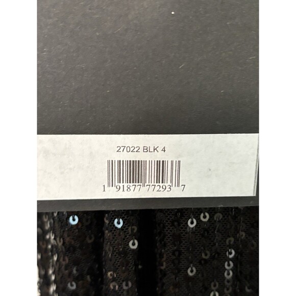 Mac Duggal 27022 Black Sequined Cutout Dress Size 4 - Picture 12 of 12
